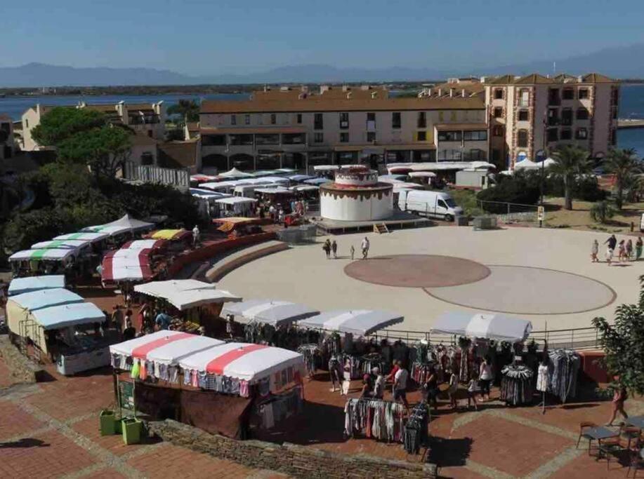 Appartement Vue Lac Marin Et Canigou Le Barcarès Exterior foto